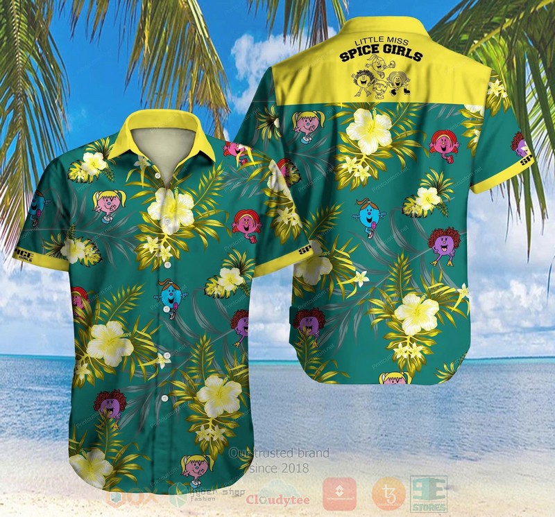 Little Miss Spice Girls Short Sleeve Hawaiian Shirt