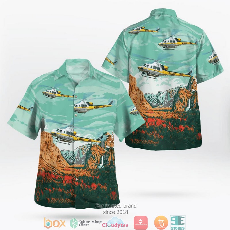 Los Angeles County Fire Department Bell 412 3D Hawaii Shirt