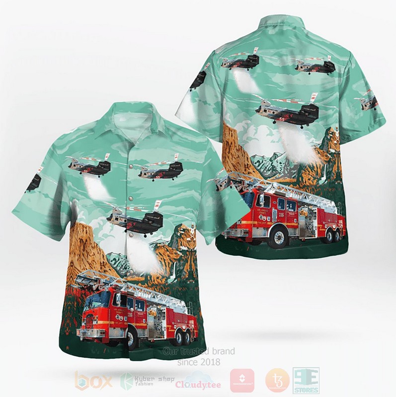 BEST Los Angeles County Fire Department Fire Engine 78&Chinook CH-47s Helitanker 3D Aloha Shirt 9 BEST Los Angeles County Fire Department Fire Engine 78&Chinook CH-47s Helitanker 3D Aloha Shirt word1