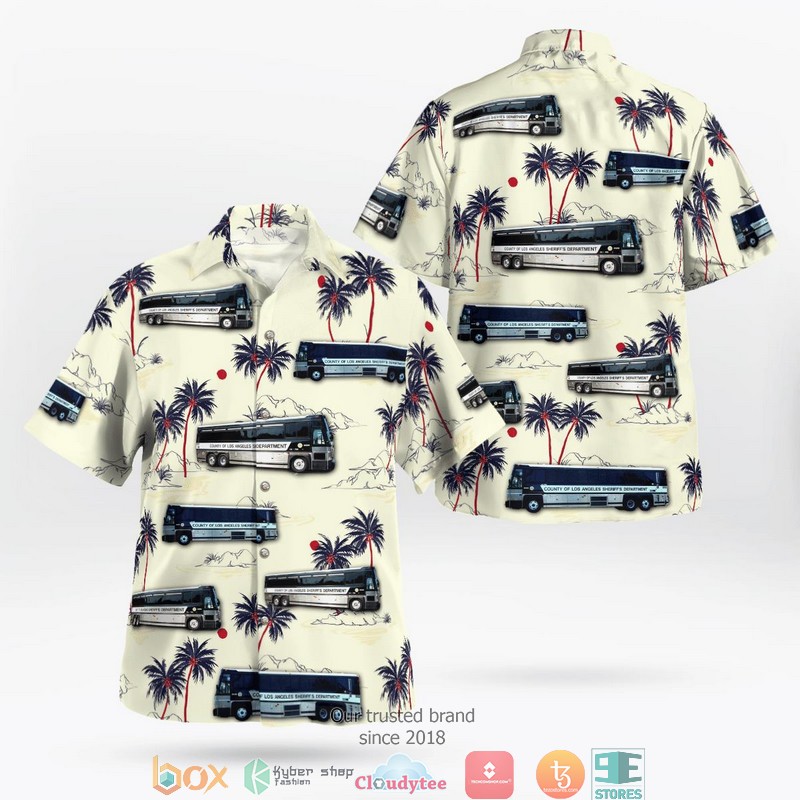Los Angeles County Sheriff Prisoner Bus Hawaii 3D Shirt 2 Los Angeles County Sheriff Prisoner Bus Hawaii 3D Shirt