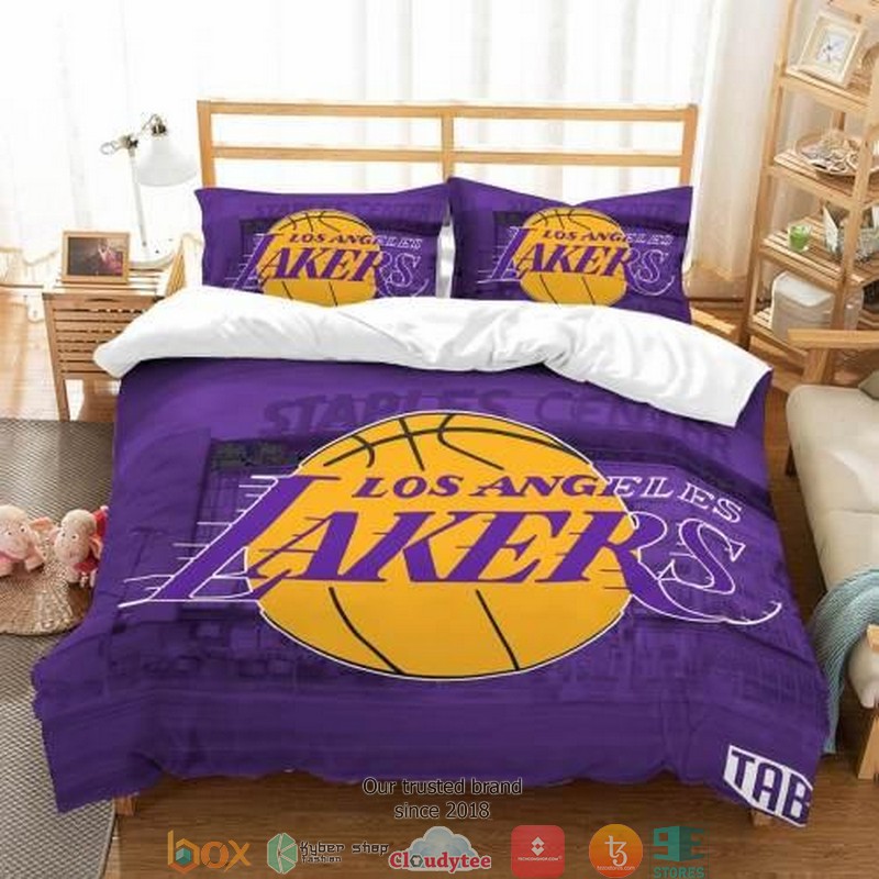 Los Angeles Lakers Duvet Cover Bedroom Set