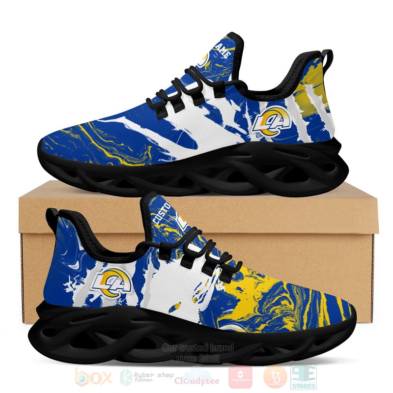 BEST Los Angeles Rams NFL American Custom Name Clunky Max Soul Sneakers word3
