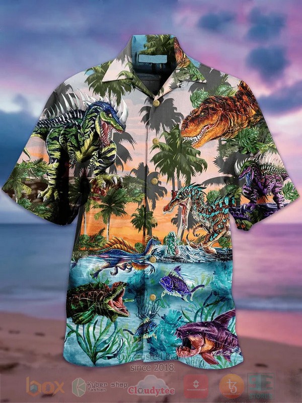 BEST Lost In Dino Era 3D Aloha Shirt word2