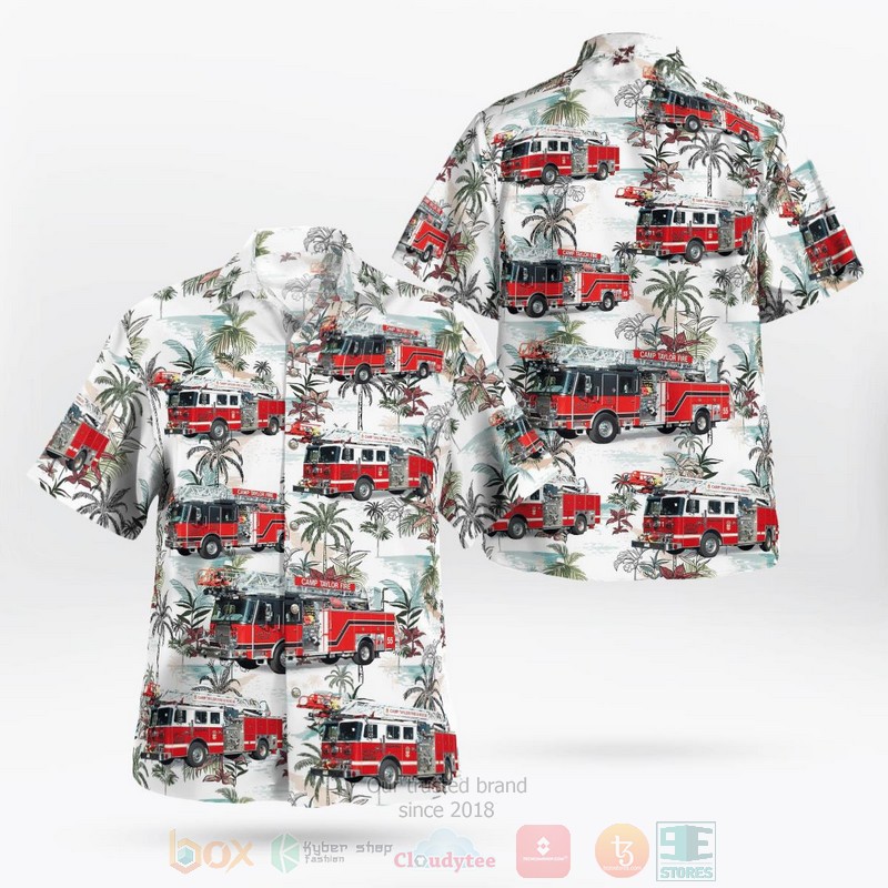 BEST Louisville, Jefferson County, Kentucky, Camp Taylor Fire Protection District 3D Aloha Shirt word1