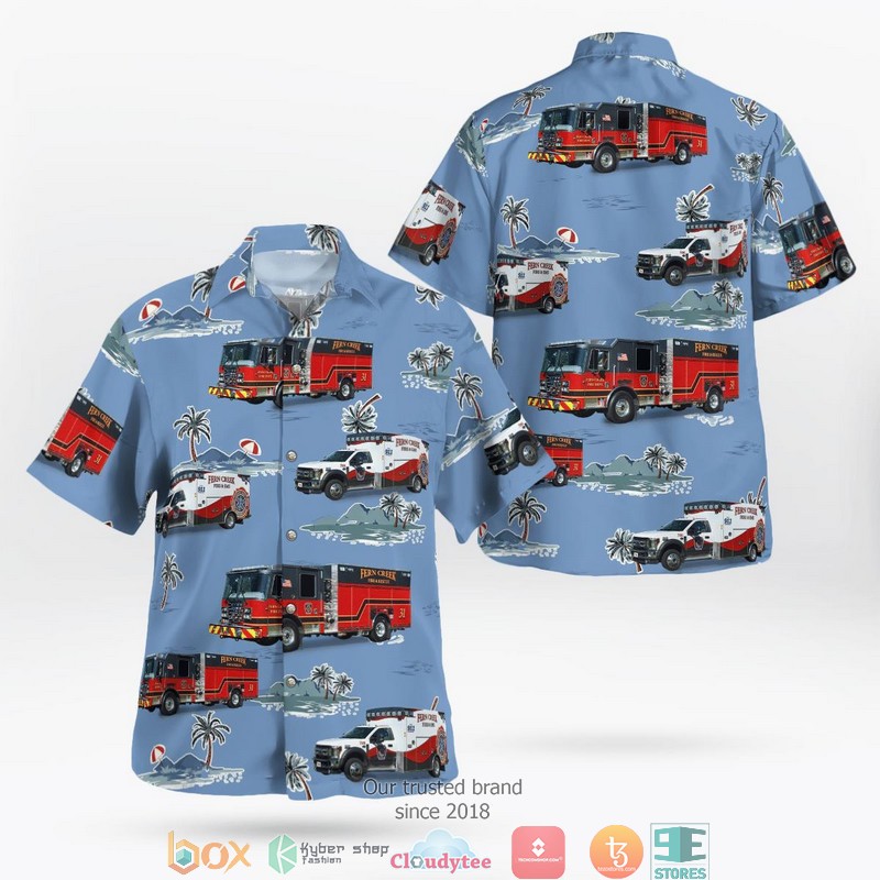 Louisville Kentucky Fern Creek Fire Department Hawaii 3D Shirt 3 Louisville Kentucky Fern Creek Fire Department Hawaii 3D Shirt