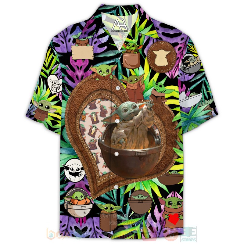 BEST Love Bavy Yoda Star Wars Moviess 3D Aloha Shirt 6 Love Bavy Yoda Star Warss Hawaiian Shirt