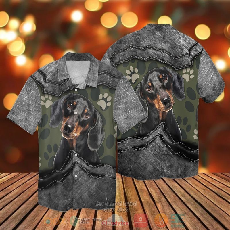 Love Dachshund Hawaiian Shirt