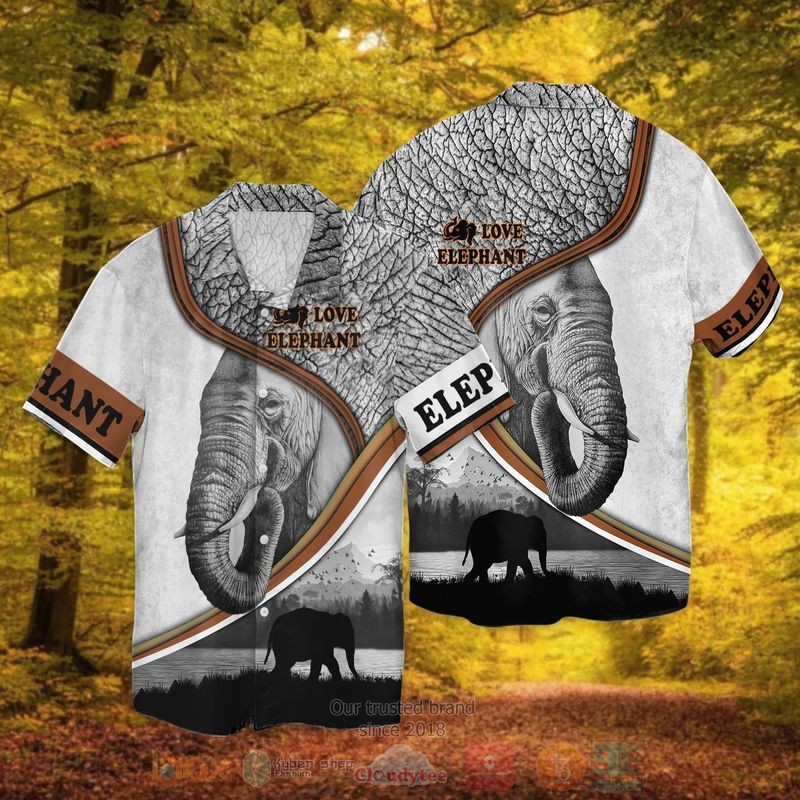 BEST Love Elephant All Over Print Aloha Shirt 3 Love Elephant Short Sleeve Hawaiian Shirt