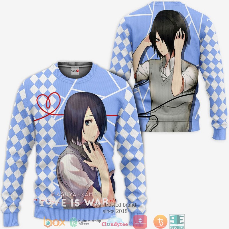 Love Is War Yuu Ishigami Kaguya sama Anime Merch 3d Hoodie Bomber jacket 1