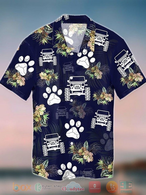 BEST Love Jeep Car dark blue Short Sleeve Hawaii Shirt 3 Love Jeep Car dark blue Hawaiian Shirt