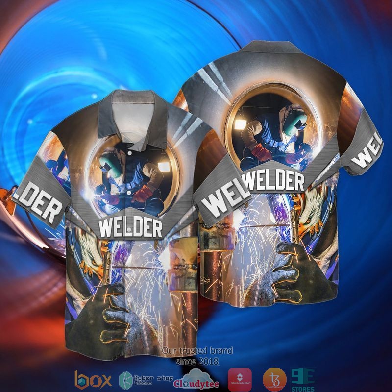 Love Welder 1 Short Sleeve Hawaiian Shirt