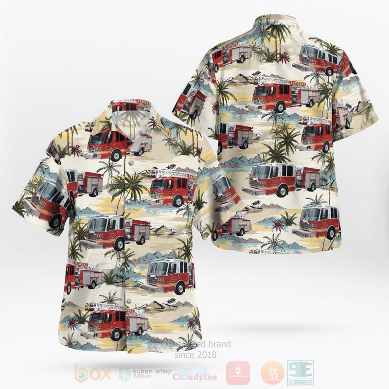 Lowell Arkansas Lowell Fire Department Hawaiian Shirt