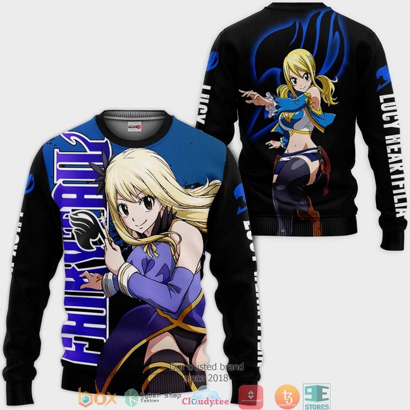 Lucy Heartfilia Fairy Tail Anime Merch 3d Hoodie, Bomber jacket 2 Lucy Heartfilia Fairy Tail Anime Merch 3d Hoodie Bomber jacket 1