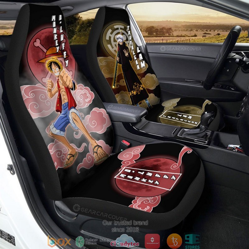 Luffy And Law One Piece Anime Car Seat Cover