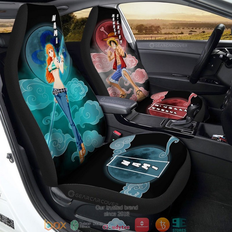 Luffy And Nami One Piece Anime Car Seat Cover