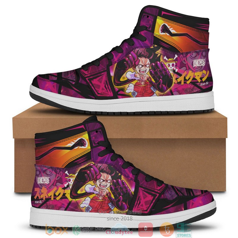 Luffy Gear Fourth Air Jordan high top shoes