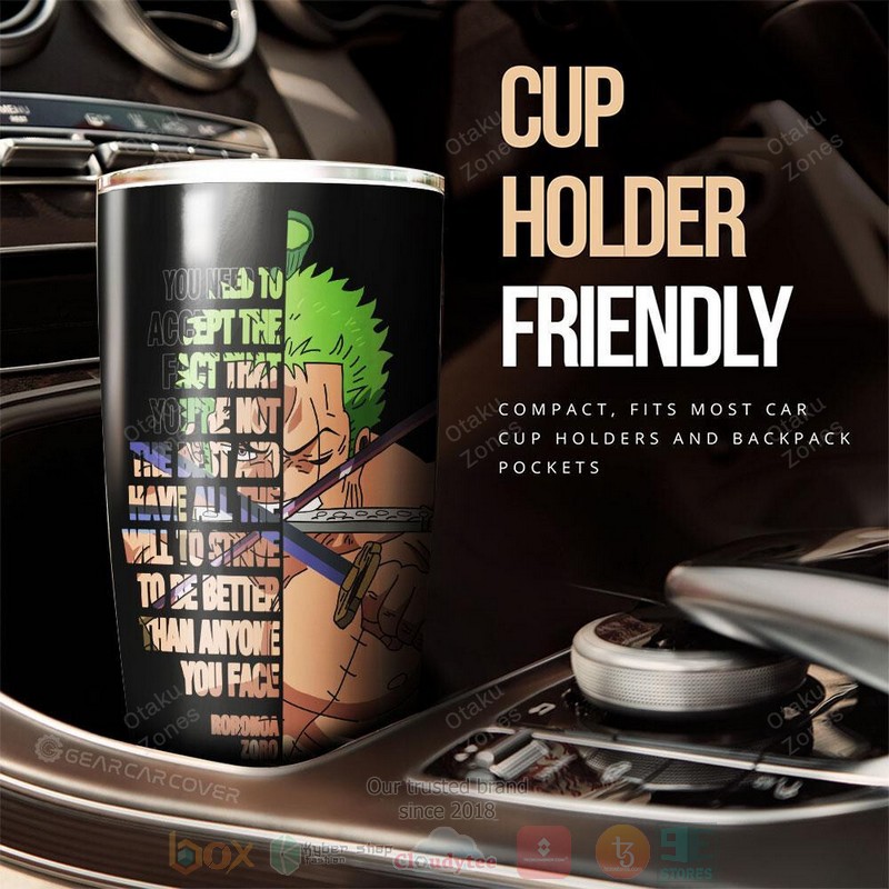 BEST Luffy and Zoro One Piece Anime 3D Steel Tumbler 3 Luffy and Zoro One Piece Anime Tumbler 1 2