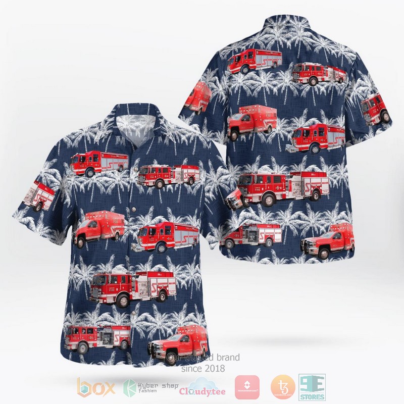Lufkin Texas Lufkin Fire Department Hawaiian Shirt