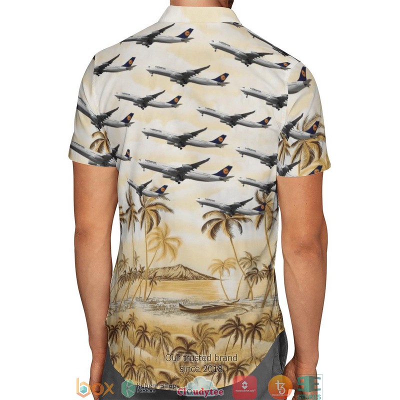 Lufthansa Airbus A340-300 Limited Hawaiian Shirt 3 Lufthansa Airbus A340-300 Limited Hawaiian Shirt word2