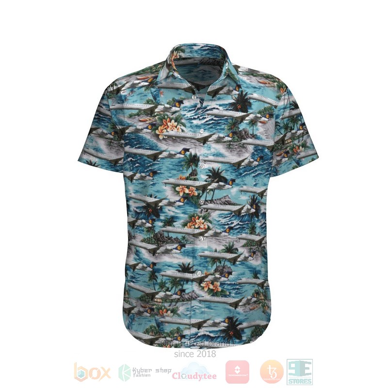 Lufthansa Bombardier CRJ900 Hawaiian Shirt