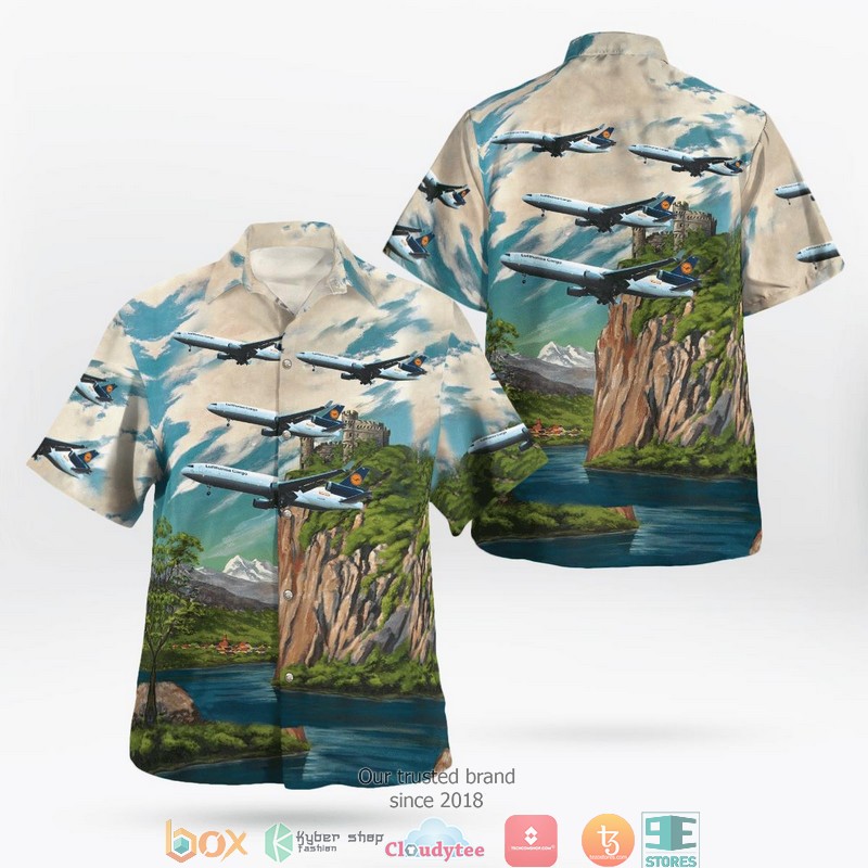 Lufthansa Cargo MD-11 Hawaiian Shirt