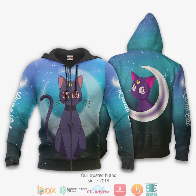 Luna Cat Sailor Moon Anime Merch 3d Hoodie, Bomber jacket 12 Luna Cat Sailor Moon Anime Merch 3d Hoodie Bomber jacket