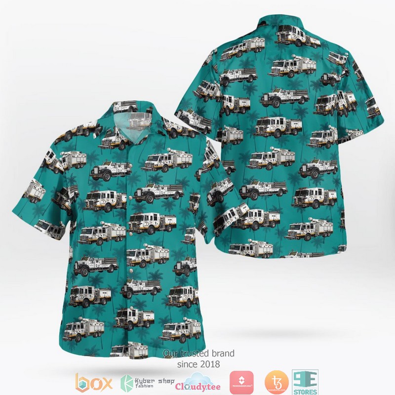 Lutherville-Timonium Baltimore County Maryland Lutherville Volunteer Fire Company Hawaiian Shirt word1