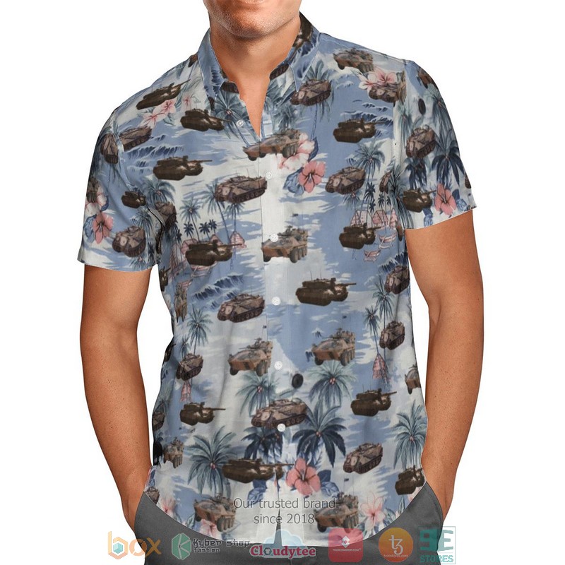 M113A1, ASLAV and Leopard Australian Army Hawaiian Shirt 2 M113A1 ASLAV and Leopard Australian Army Hawaiian Shirt 1
