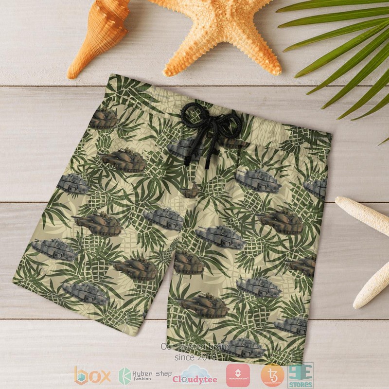 M1A1 Abrams Australian Army pineapple Hawaiian Shirt Shorts 1 2 3 4 5 6