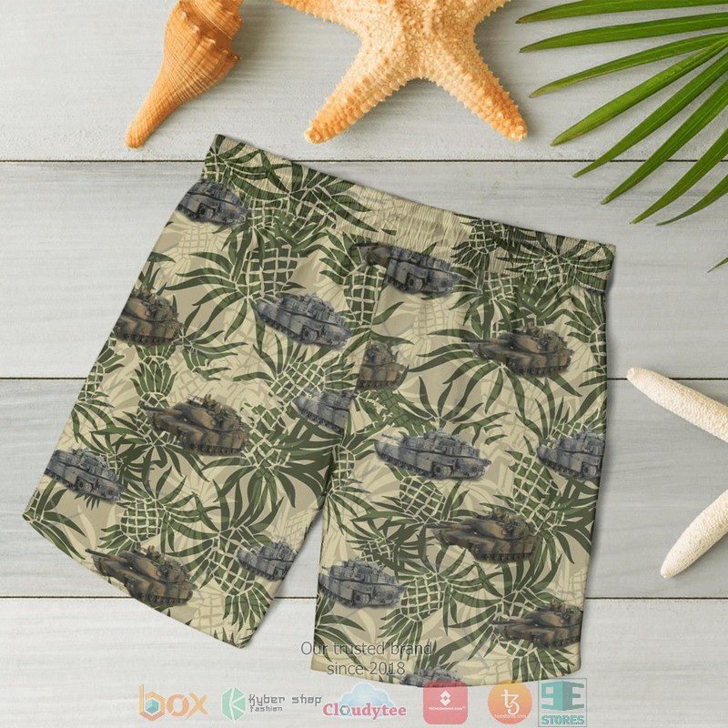 M1A1 Abrams Australian Army pineapple Hawaiian Shirt Shorts 1 2 3 4 5 6 7