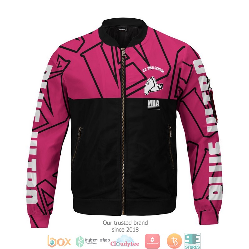 MHA Uraraka Bomber Jacket word1