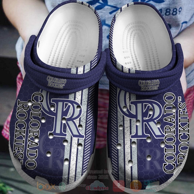 MLB Colorado Rockies Purple Crocband Crocs Clog Shoes
