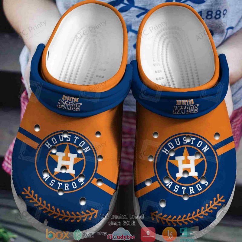 MLB Houston Astros Navy Crocband Clogs