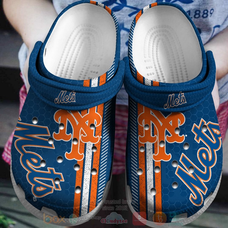 MLB New York Mets Blue Crocband Crocs Clog Shoes