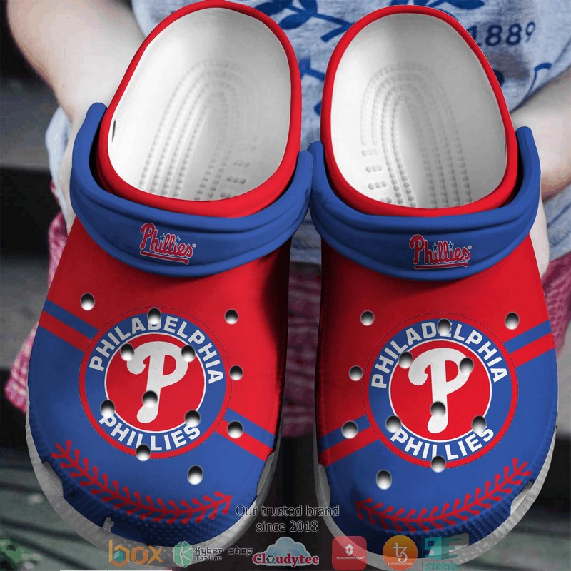 MLB Philadelphia Phillies Red Crocband Clogs