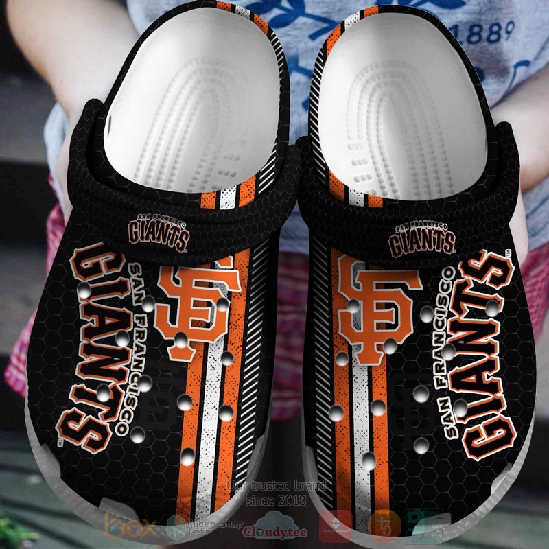 MLB San Francisco Giants Black Crocband Crocs Clog Shoes
