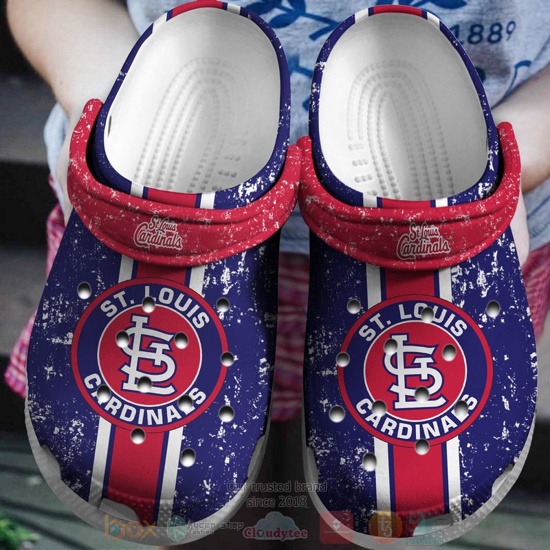 MLB St Louis Cardinals Red Purple Crocband Crocs Clog Shoes