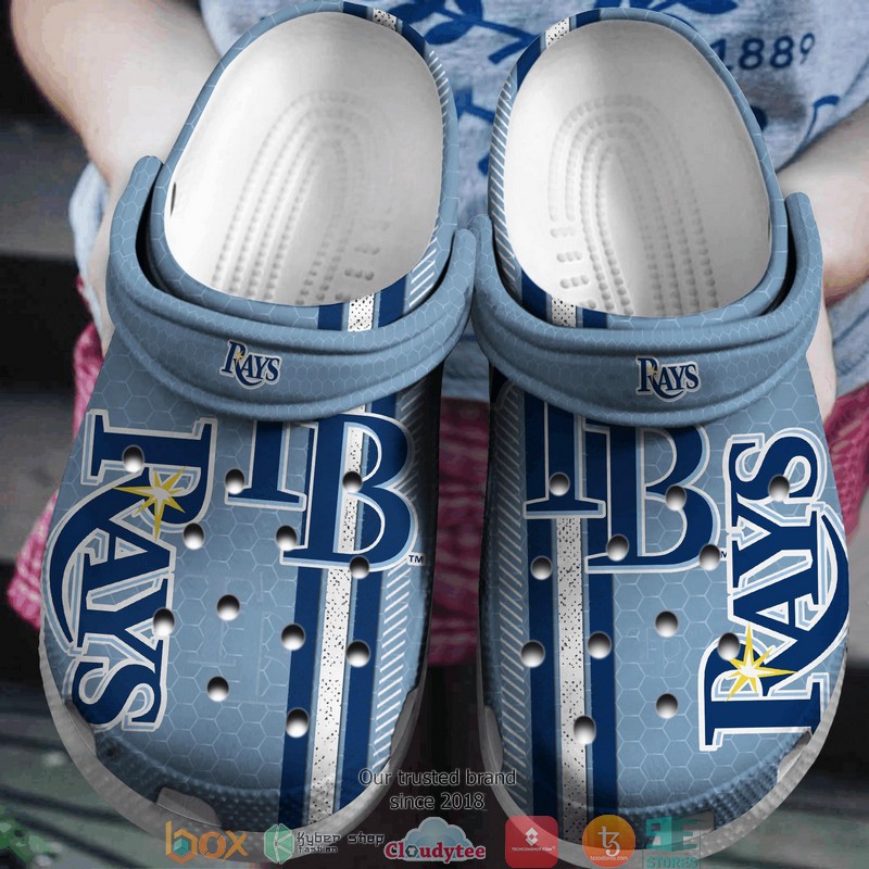 MLB Tampa Bay Rays Blue Crocband Clogs