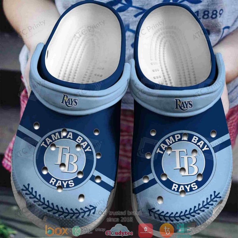 MLB Tampa Bay Rays Light Blue Crocband Clogs