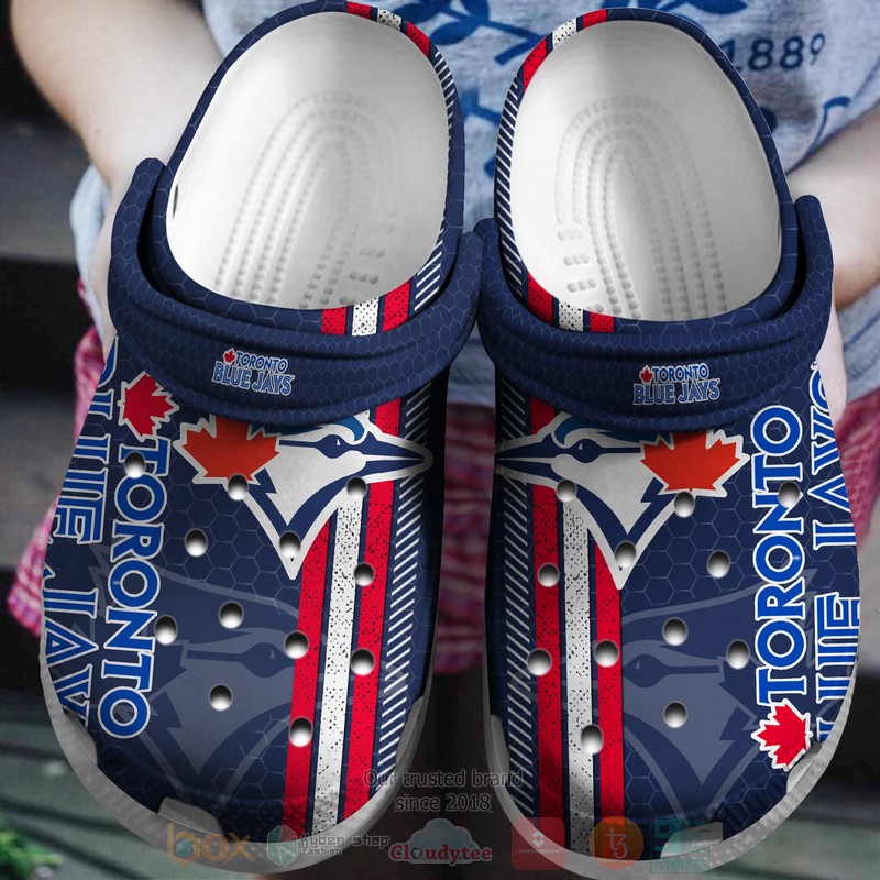 MLB Toronto Blue Jays Navy Crocband Crocs Clog Shoes