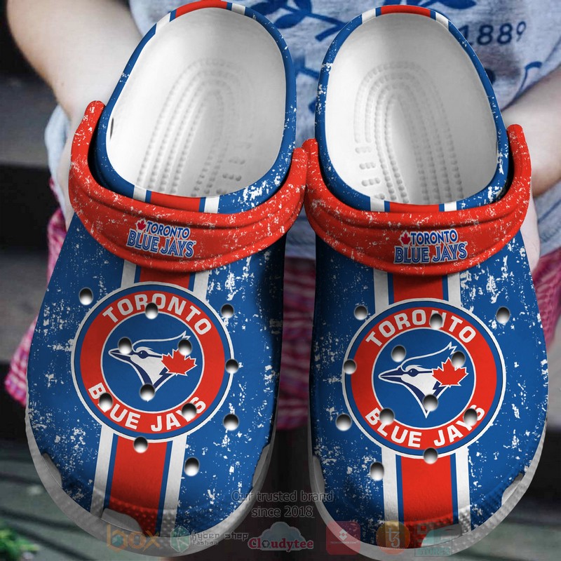 MLB Toronto Blue Jays Red Blues Crocband Crocs Clog Shoes