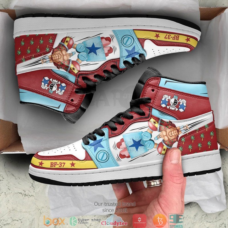 One Piece Franky Anime Air Jordan High Top Shoes 1 2 3