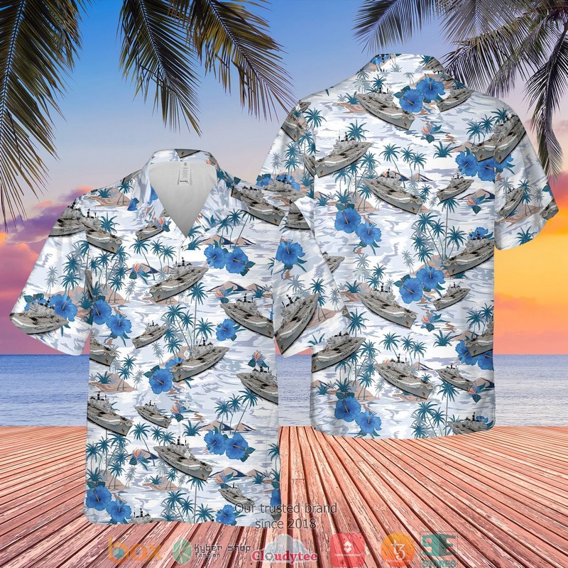 RN Historical Invincible-class Aircraft Carrier Limited Hawaiian Shirt 5 RN Historical Invincible-class Aircraft Carrier Limited Hawaiian Shirt word2