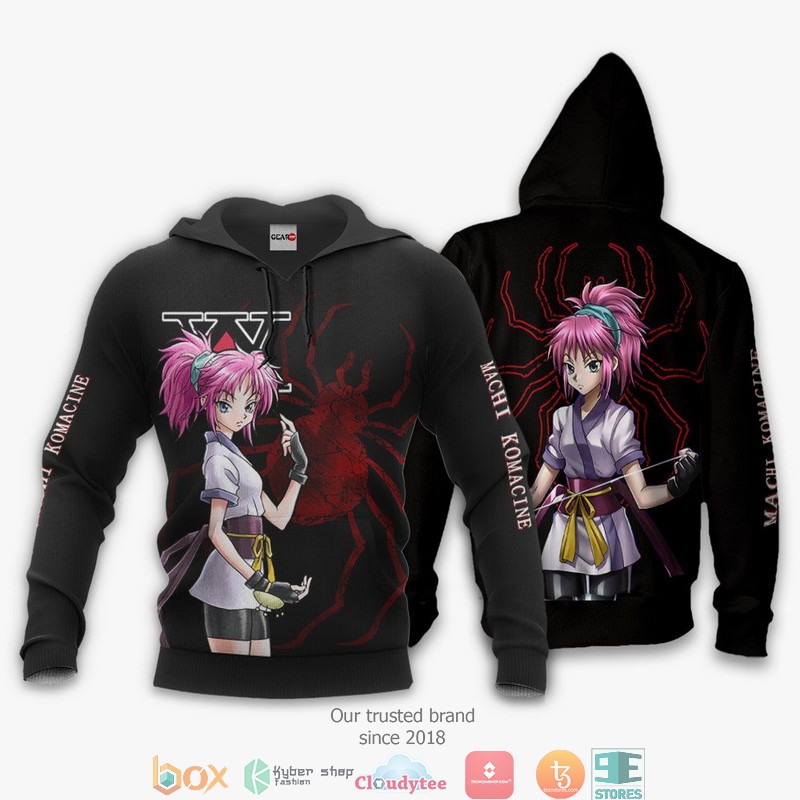 Machi Komacine Phantom Troupe Anime HxH Merch 3d Hoodie, Bomber jacket 3 Machi Komacine Phantom Troupe Anime HxH Merch 3d Hoodie Bomber jacket 1 2