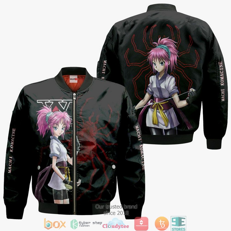 Machi Komacine Phantom Troupe Anime HxH Merch 3d Hoodie, Bomber jacket 4 Machi Komacine Phantom Troupe Anime HxH Merch 3d Hoodie Bomber jacket 1 2 3