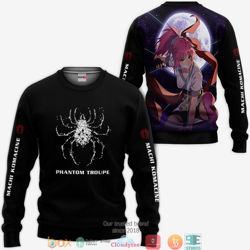 Machi Komacine Phantom Troupe HxH Anime Merch 3d Hoodie, Bomber jacket 2 Machi Komacine Phantom Troupe HxH Anime Merch 3d Hoodie Bomber jacket 1