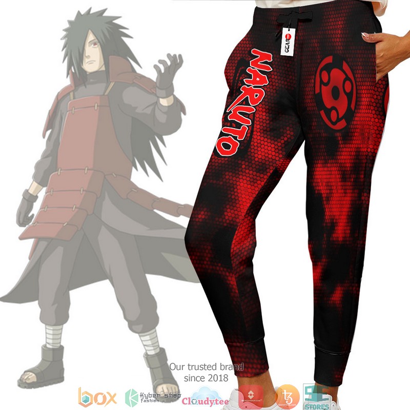 Madara Uchiha Mangekyo Sharingan Anime NRT Merch Sweatpants 1