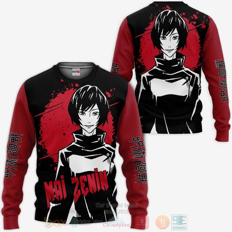 BEST Anime Mai Zenin Custom Jujutsu Kaisen All Over Print Hoodie-Bomber Jacket 2 Mai Zenin Custom Jujutsu Kaisen Anime 3D Hoodie Bomber Jacket 1