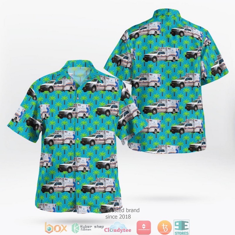 Maimonides Medical Center EMS Brooklyn New York Hawaiian Shirt word2