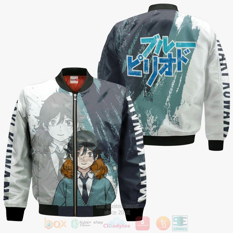 BEST Anime Maki Kuwana Custom Blue Period All Over Print Hoodie-Bomber Jacket 4 Maki Kuwana Custom Anime Blue Period 3D Hoodie Bomber Jacket 1 2 3